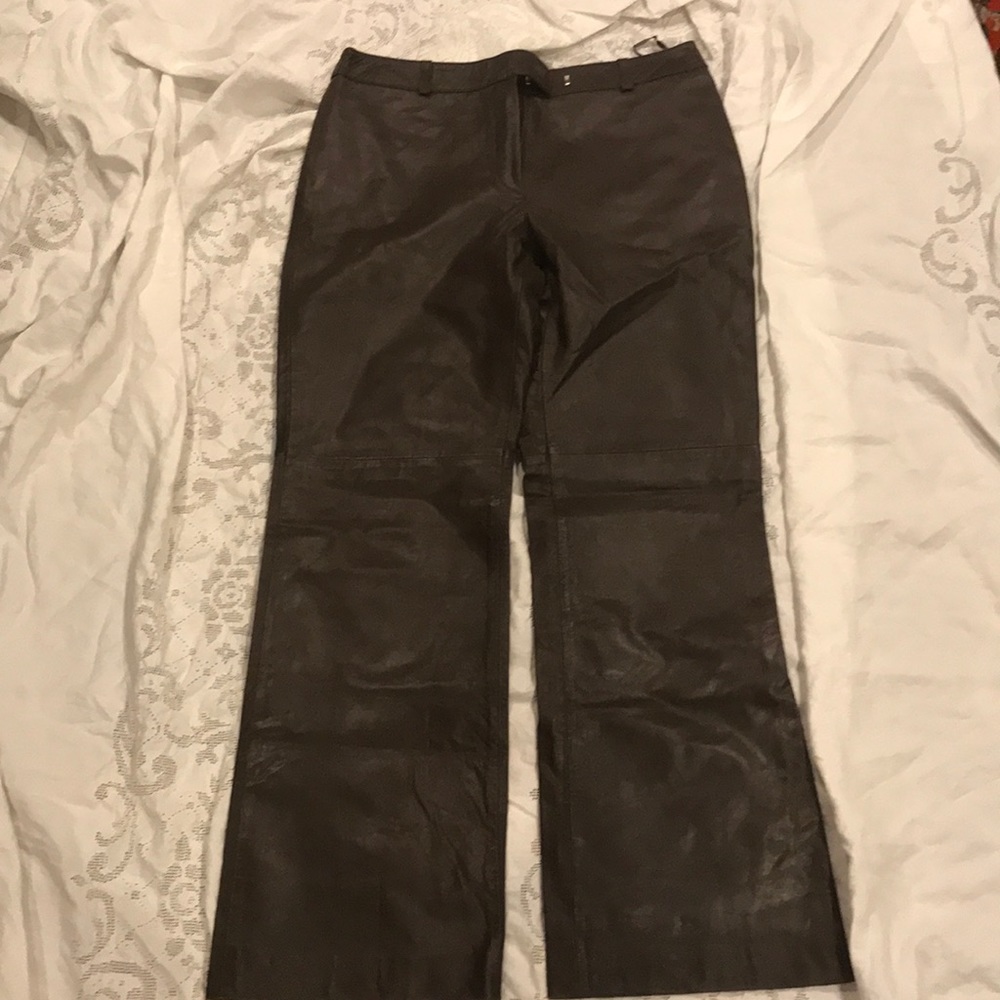Dark brown Arrow brand all leather pants